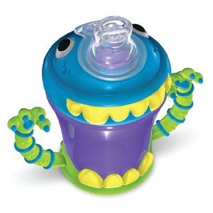 Nuby 3D Monster 2 Handle No Spill Super Spout, 7 Ounce
