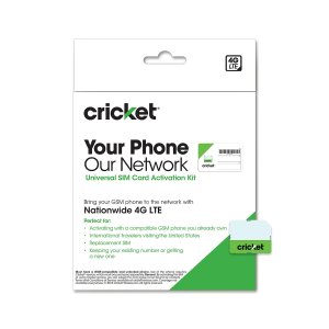 Cricket Wireless Complete Starter Pack: Nano SIM Card with Standard & Micro Adapters