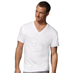 Hanes Men's V-Neck T-Shirts (Pack of 6)