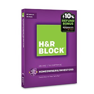 H&R Block Tax Software Deluxe + State 2016 + Refund Bonus Offer PC/Mac Disc