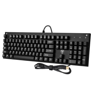 TOMOKO Mechanical Gaming Keyboard, Water Resistant Gaming Keyboard with Blue Switch