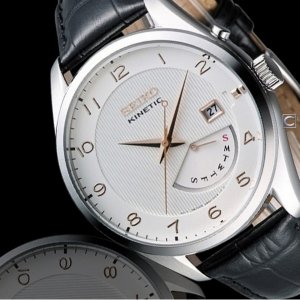Seiko Men SRN049 Kinetic Stainless Steel Watch