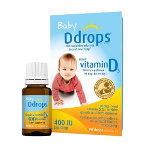 Ddrops婴儿维生素D3滴剂 400IU，90滴 (2.5ml)