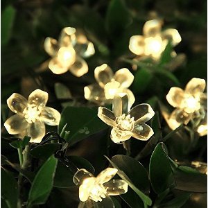 Innoo Tech Solar String Lights Outdoor Flower Garden Light 21ft 50 LED Blossom Lighting