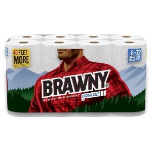 16-Count （8X2）Brawny Giant roll Paper Towels