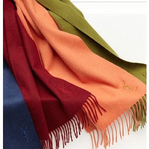 Yves Saint Laurent Wool & Cashmere Scarf Sale @ Saks Off 5th