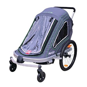 Allen Sports Aluminum 2 Child Trailer/Single & Double Swivel Wheel Stroller