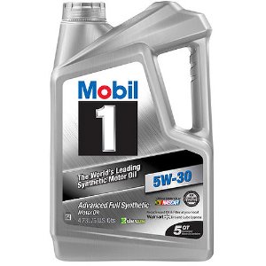 Mobil 1 5W-30 Full Synthetic Motor Oil, 5 qt.