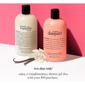 With Any $50 Purchase @ Philosophy