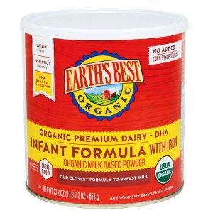 Earth&#39;s Best Organic, Infant Formula with Iron, 23.2 Ounce