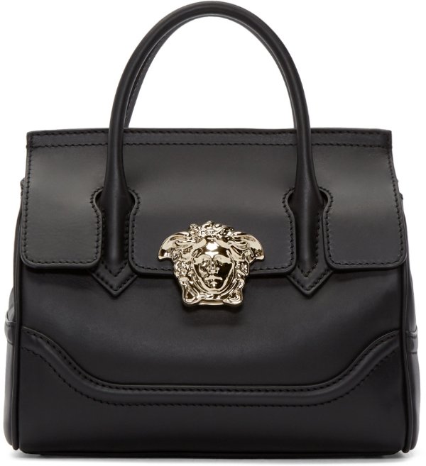 Versace: Black Medium Palazzo Bag