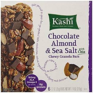 Kashi Chewy Granola Bars, Chocolate Almond and Sea Salt with Chia, 7.4 oz