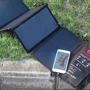 1byone 24W Foldable Solar Charger with 2 USB Ports