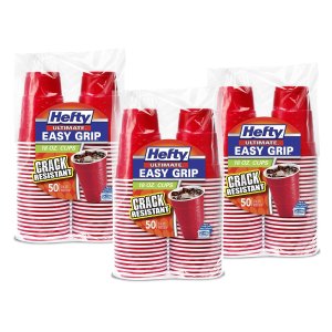 Hefty Ultimate Easy Grip Cups 18 Ounce, 150 Count