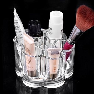 MVPOWER Acrylic Cosmetic Makeup Organizer,Makeup Brush Holder with 12 spaces