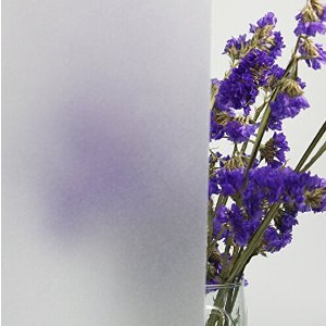 Fancy-fix Adhesive Free Decorative Frosted Privacy Window Film 35.4 By 59 Inches