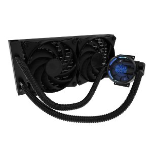MasterLiquid Pro 240 All-In-One (AIO) Liquid Cooler with FlowOp Technology, Dual Chamber Design and MasterFan Pro Radiator Fans