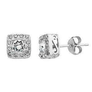 1/10-ct, T. W. diamond solitaire illusion sterling silver earrings@Kohl's