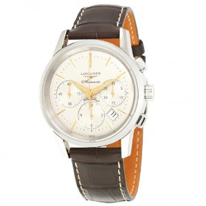 LONGINES Heritage Flagship Chronograph Silver Dial Automatic Men's Watch