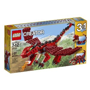 美亚4.9星好评！乐高 LEGO 31032 创意百变系列红色巨怪
