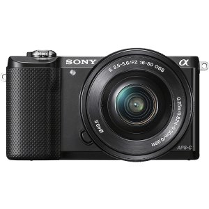 Sony Alpha a5000 Mirrorless Camera with 16-50mm Retractable Lens Black ILCE5000L/B - Best Buy