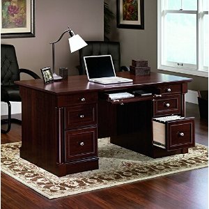 Sauder Palladia Executive Desk, Cherry
