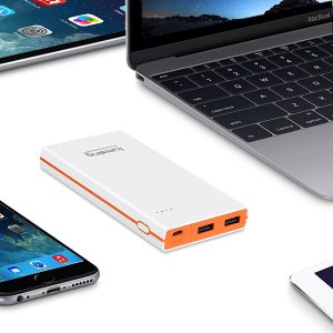 Lumsing Ultrathin Portable 2-Port USB Charger 8000mAh Premium External Battery Pack & Power Bank
