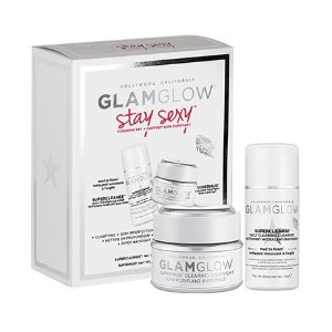 GlamGlow Stay Sexy 白罐清洁发光面膜套装