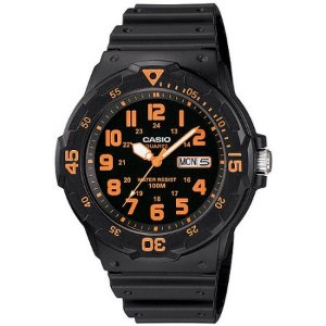 Casio Men's Sport Analog Orange-Accented Dive Watch