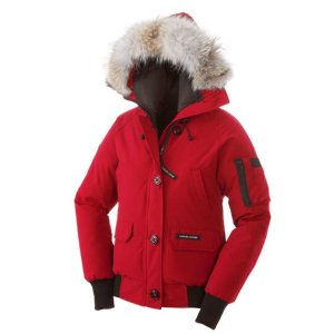 Canada Goose 红色经典款女士外套，L码