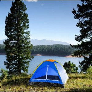 Happy Camper Two Person Tent by Wakeman Outdoors - Bold Blue