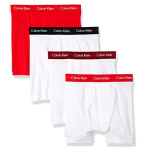 Calvin Klein 纯棉 男士平角内裤 4条装