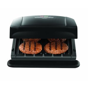 George Foreman GRP1060B 4 Serving Removable Plate Grill, Black