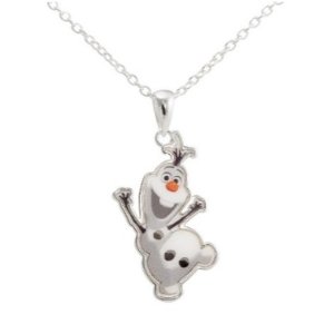 Disney® Frozen Silver- Plated Olaf the Snowman Pendant