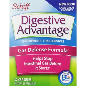 Digestive Advantage Probiotics - Gas Defense Formula Probiotic Capsules 32 Count (Pack of 3)