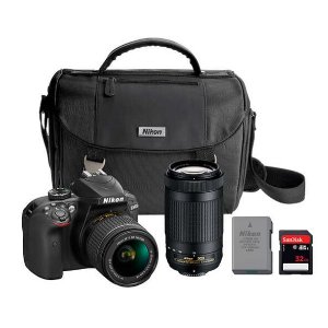Nikon D3400 DSLR Camera 2 Lens Bundle
