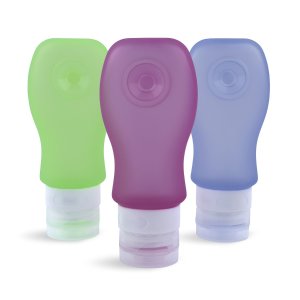 Homitex Silicone Toiletry Bottles Carry on Containers Set