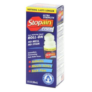 Stopain Extra Strength Pain Relief Roll-On, 3 Ounce