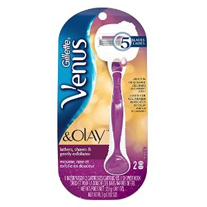 Gillette Venus & Olay Sugarberry Women's Razor, handle with 2 refills