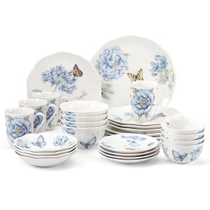Butterfly Meadow™ Blue 28-piece Dinnerware Set by Lenox