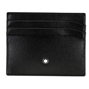 MONTBLANC Meisterstuck Selection Black Leather Pocket Credit Card Holder