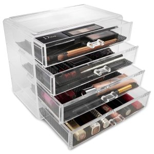 Sorbus® Acrylic Cosmetics Makeup and Jewelry Storage Case Display