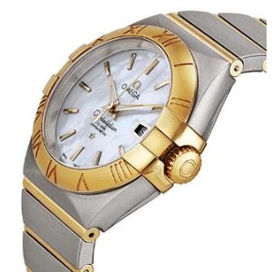OMEGA Constellation Chronometer Mother of Pearl Dial Steel and 18kt Yellow Gold Ladies Watch