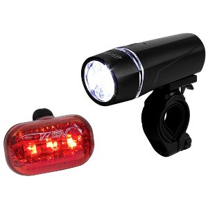 BV 自行车指示灯套装 超亮5 LED 头灯, 3 LED 尾灯 远离危险的夜行装备