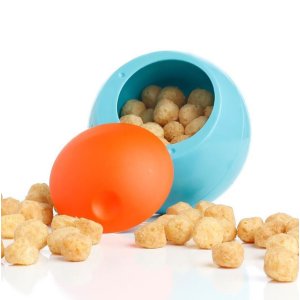 Boon Snack Ball Snack Container,Blue/Orange