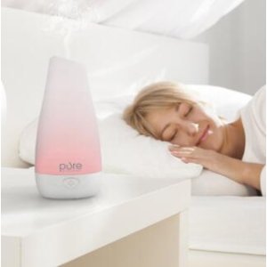 PureSpa Essential Oil Diffuser — Compact Ultrasonic Aromatherapy Diffuser With Ionizer and Color-Changing Light