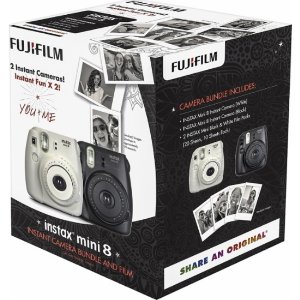 2 Pack Fujifilm instax Mini 8 Instant Film Camera