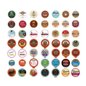 Coffee, Tea, and Hot Chocolate Variety Sampler Pack for Keurig K-Cup Brewers, 50 Count