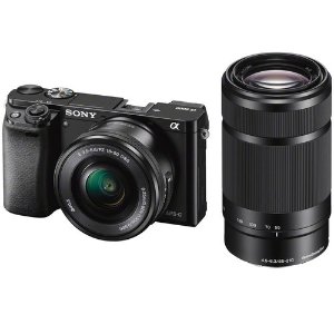 Sony Alpha A6000 Mirrorless Digital Camera w/16-50mm /55-210mm Lens + Accessorie