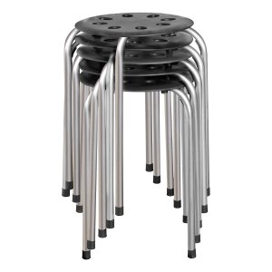 Norwood Commercial Furniture NOR-STOOLBS-SO Plastic Stack Stool  Pack of 5